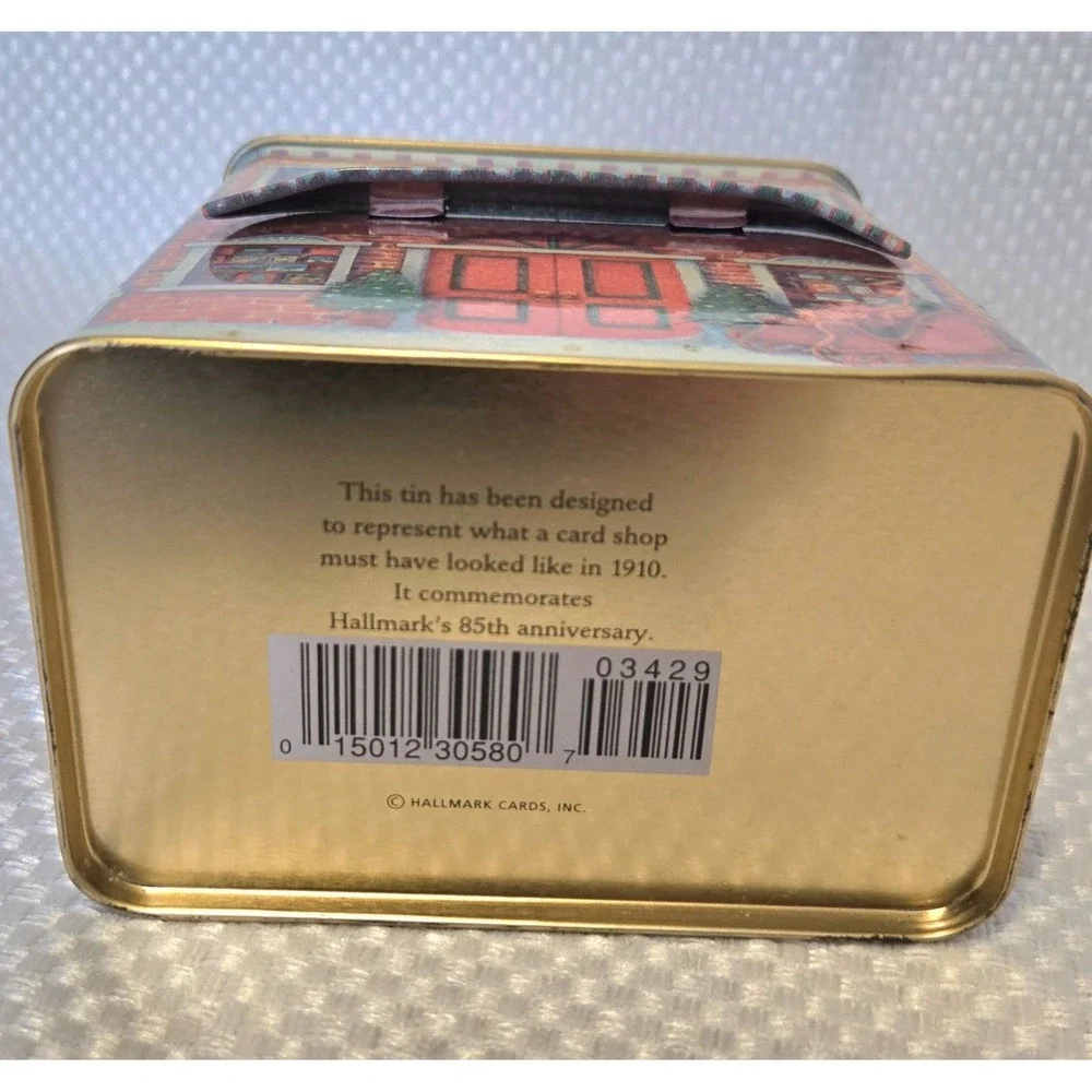 Hallmark 85th Anniversary Tin 1910 Card Shop 4 Shaped Note Cards Envelopes 03429